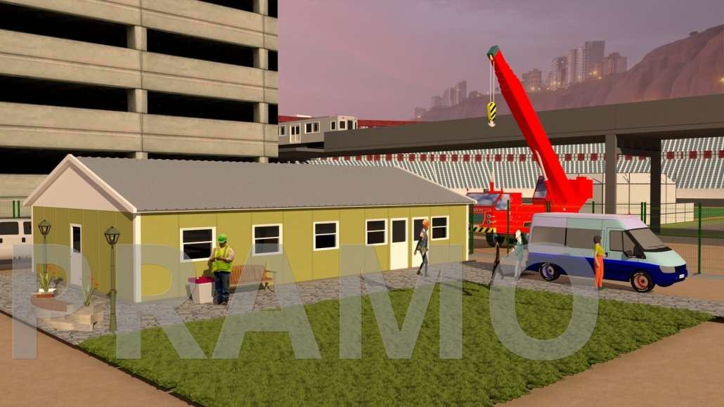 مبنى قاعة الطعام 136 متر مربع