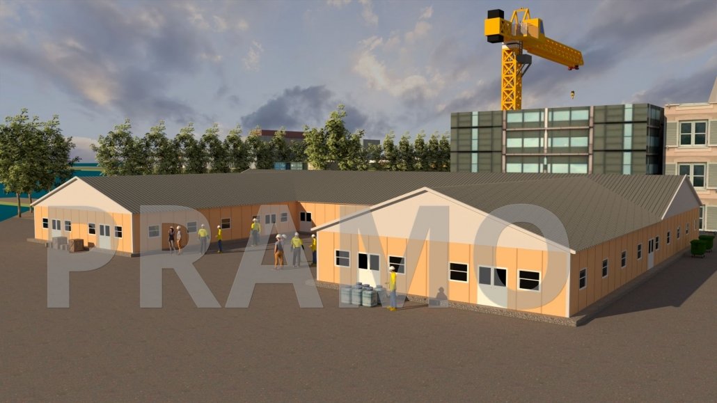 مبنى قاعة الطعام 1380 متر مربع