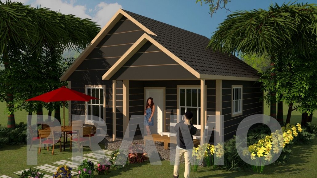 61 م2 مسكن فولاذي من طابق واحد