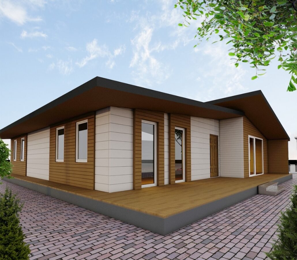 مكتب فولاذي بمساحة 304 متر مربع من طابق واحد