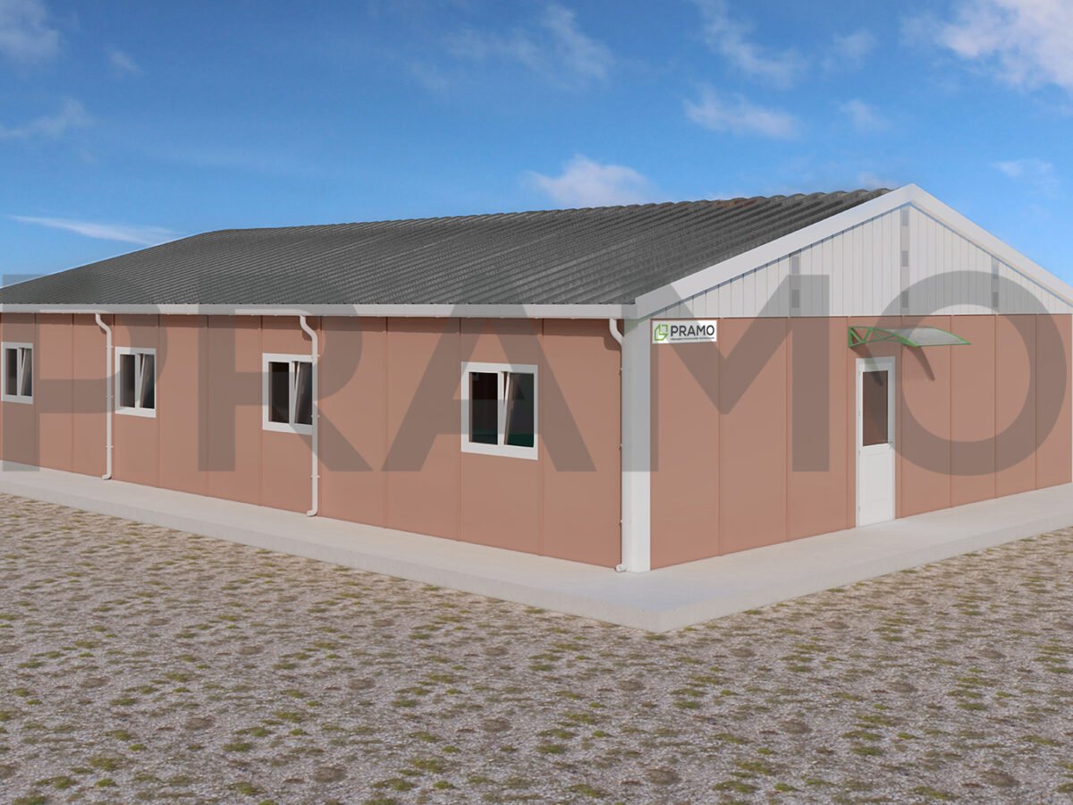 155 متر مربع من مساكن العمال الجاهزة