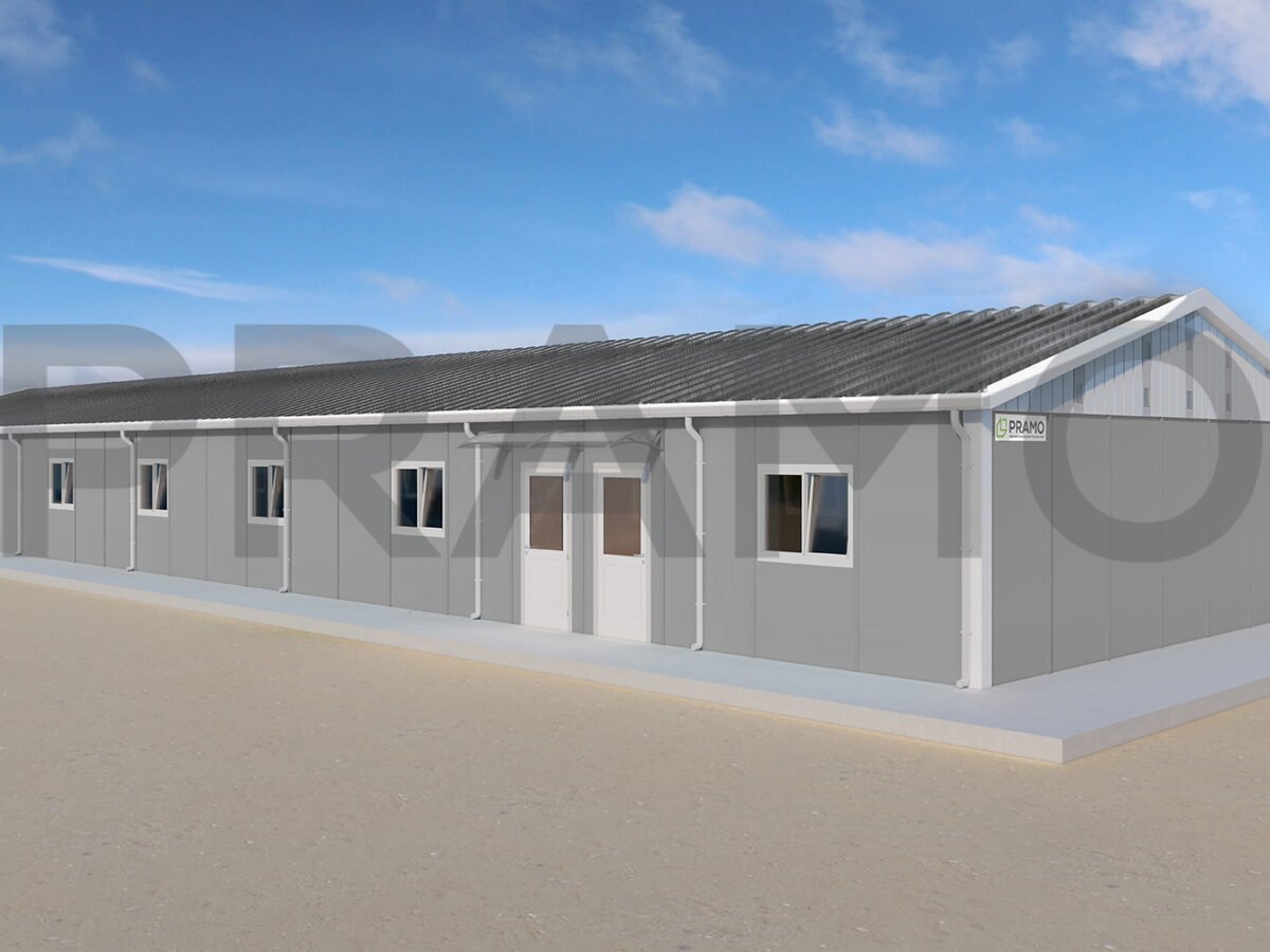 قاعة طعام مسبقة الصنع بمساحة 283 متر مربع