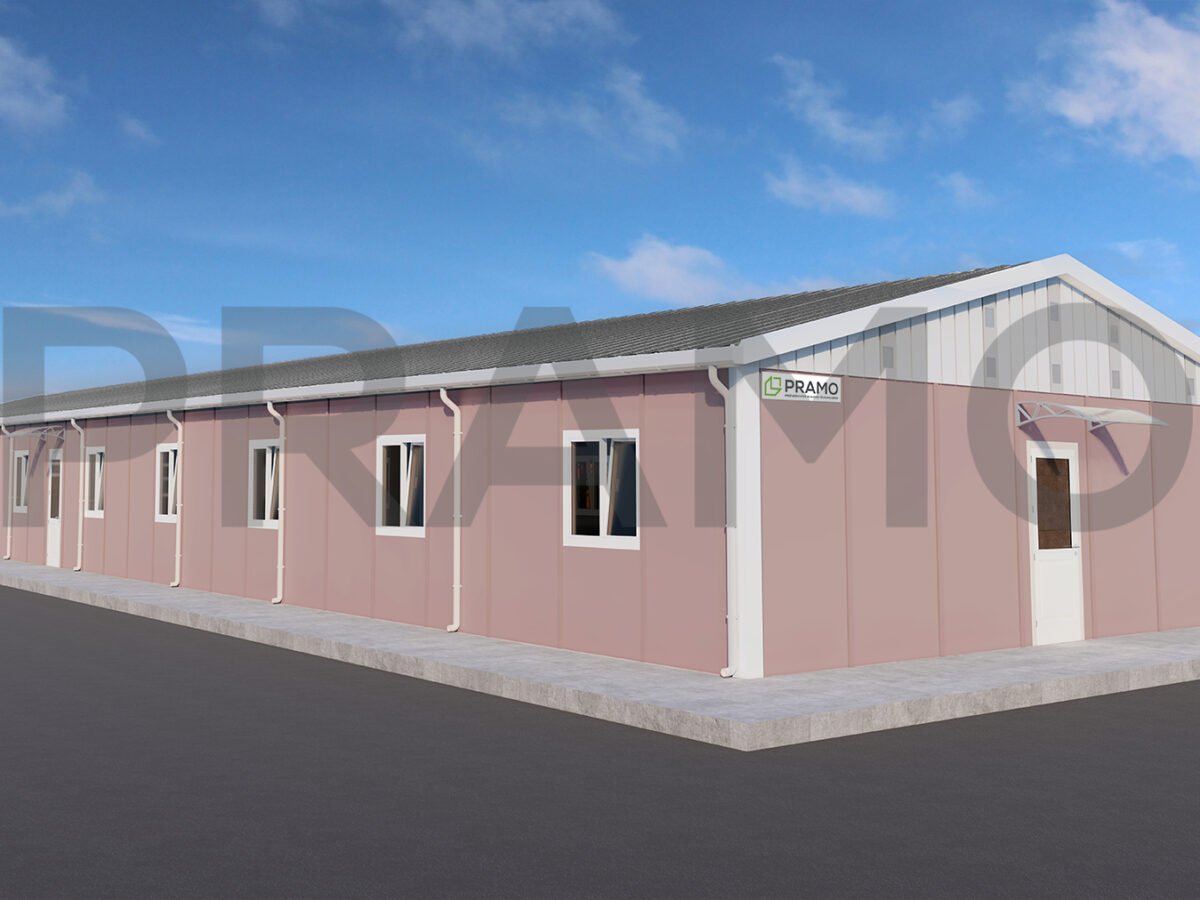 قاعة طعام مسبقة الصنع بمساحة 328 متر مربع