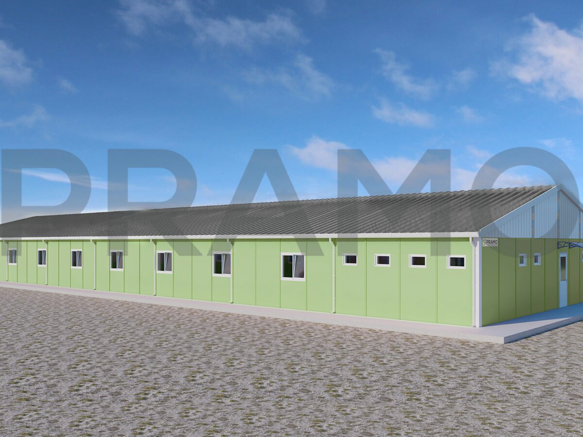 سكن عمال بمساحة 513 متر مربع يتسع لـ 64 شخصًا