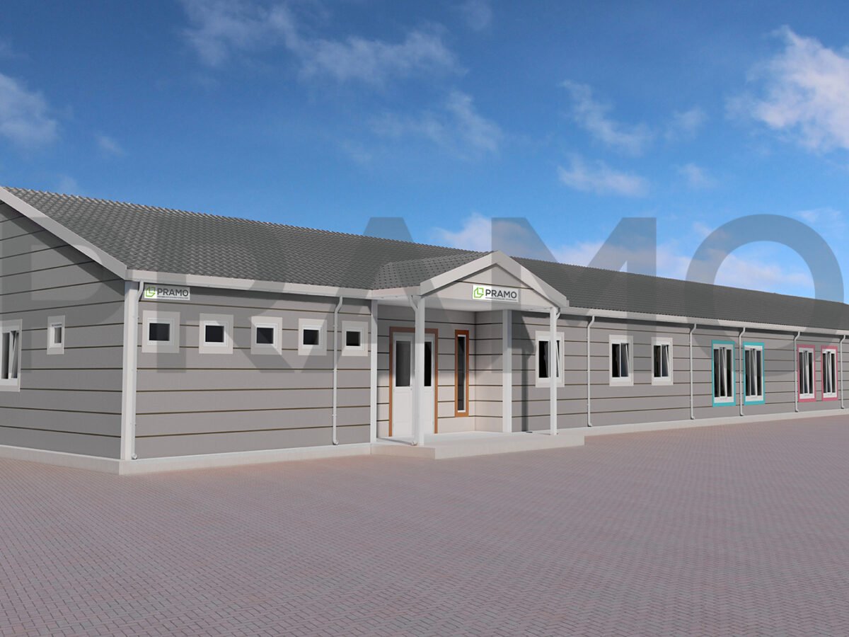 668m² PREFABRİK Okul Binaları