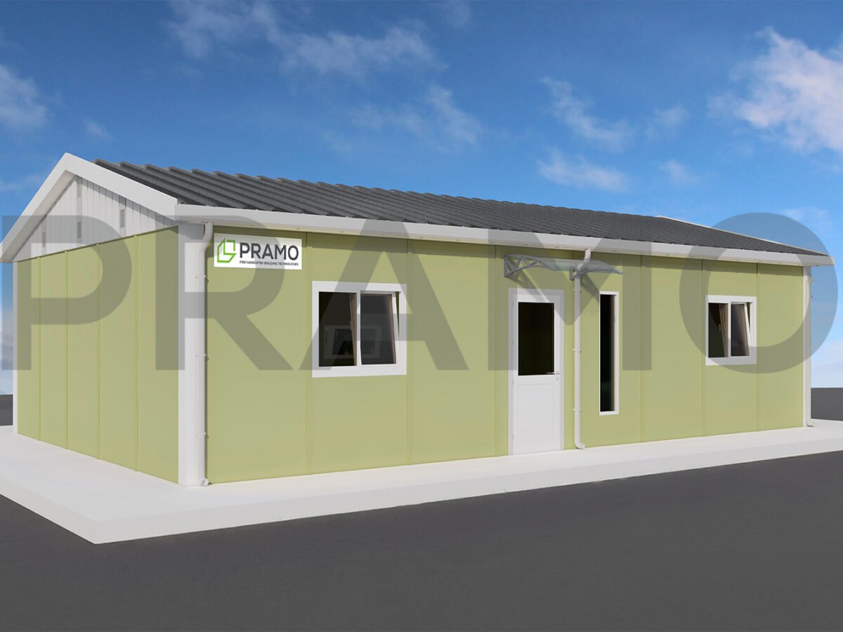 مبنى مكاتب من طابق واحد بمساحة 66 مترًا مربعًا