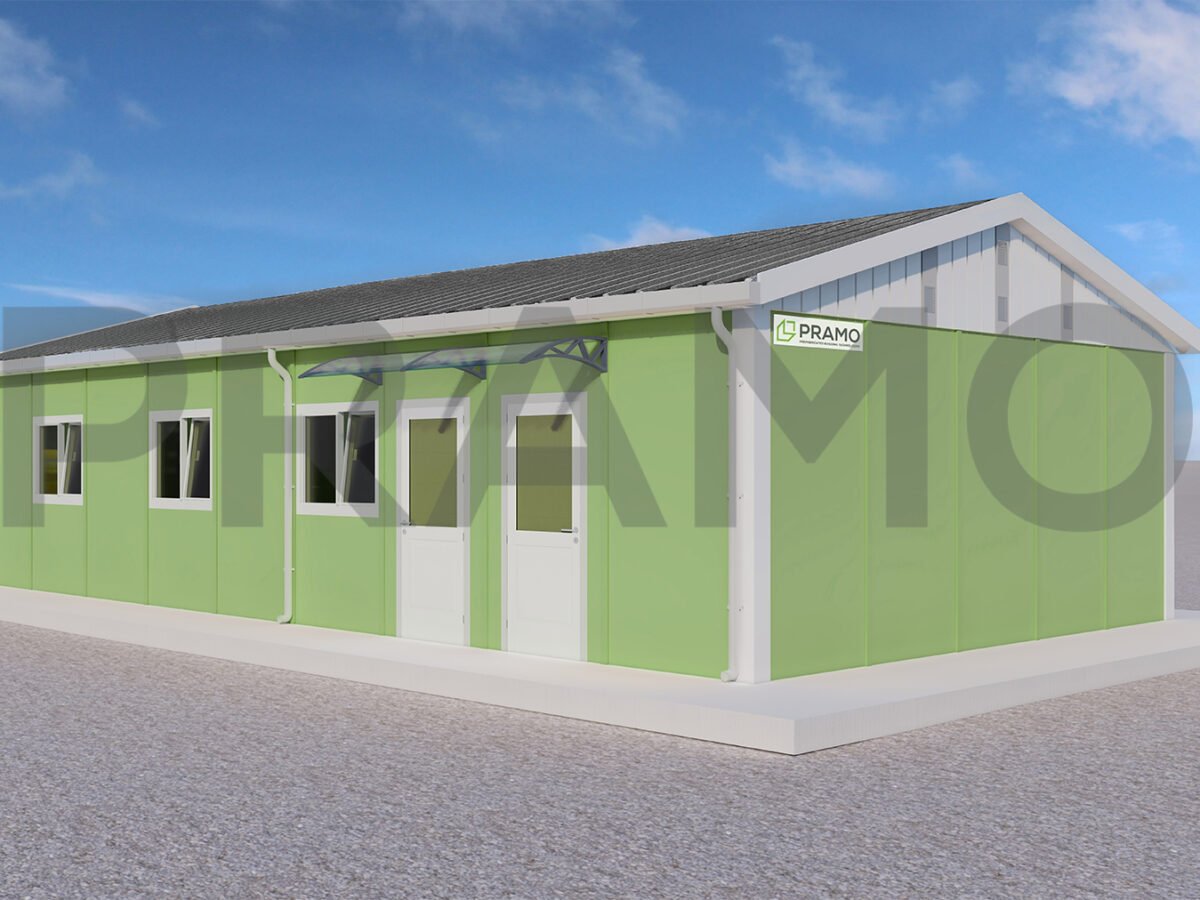 قاعة طعام مسبقة الصنع بمساحة 74 متر مربع