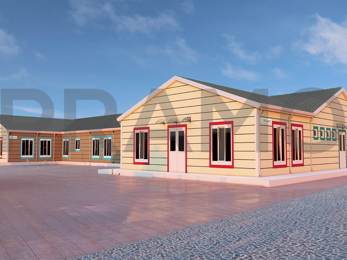 مباني مدرسية جاهزة بمساحة 816 متر مربع