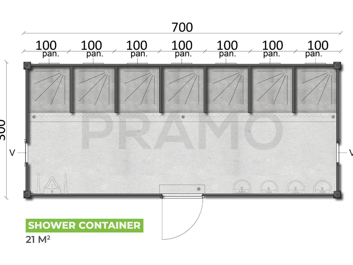 PRM 117 مرحاض - دش