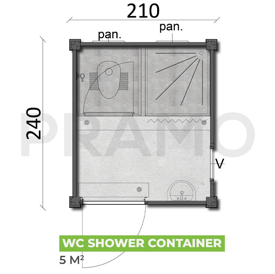 PRM 501 مرحاض - دش